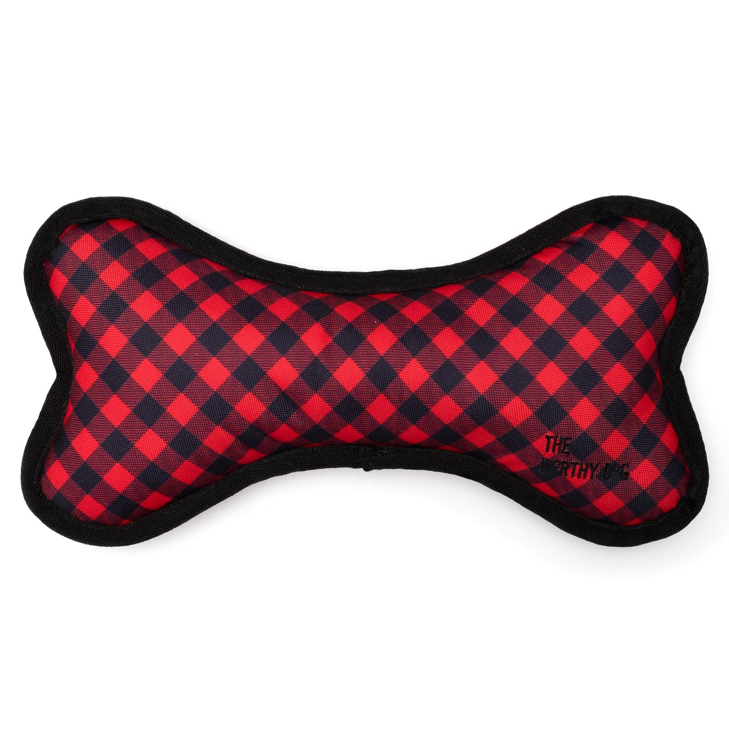 Bone Buffalo Plaid - Durable Plush